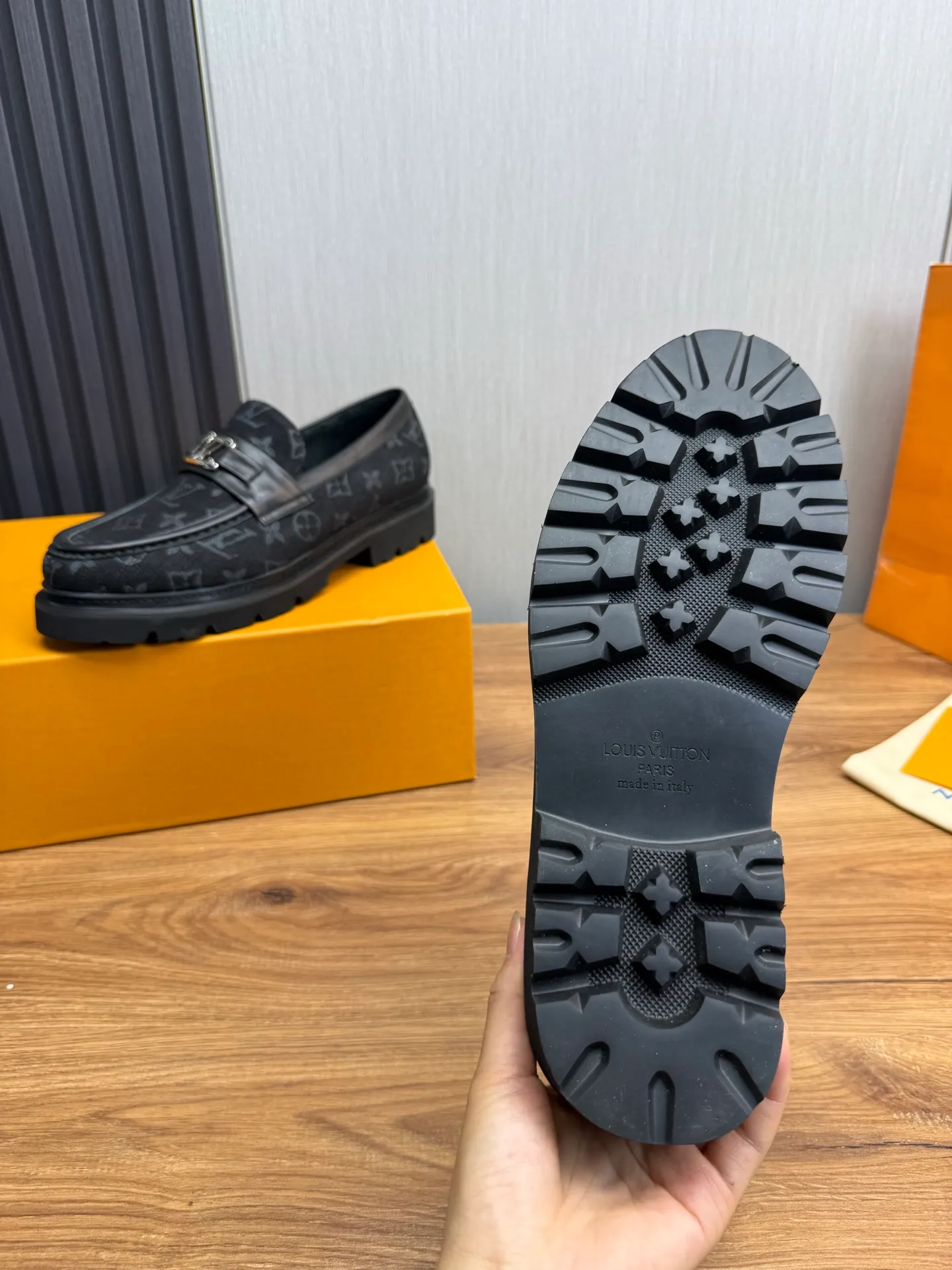Factory 680💰 LV. Men's business casual leather shoes, all made of imported original brand leather, just to create a more comfortable wearing experience, original non-slip and wear-resistant outsole ✔️16-45 (38.45 non-returnable)